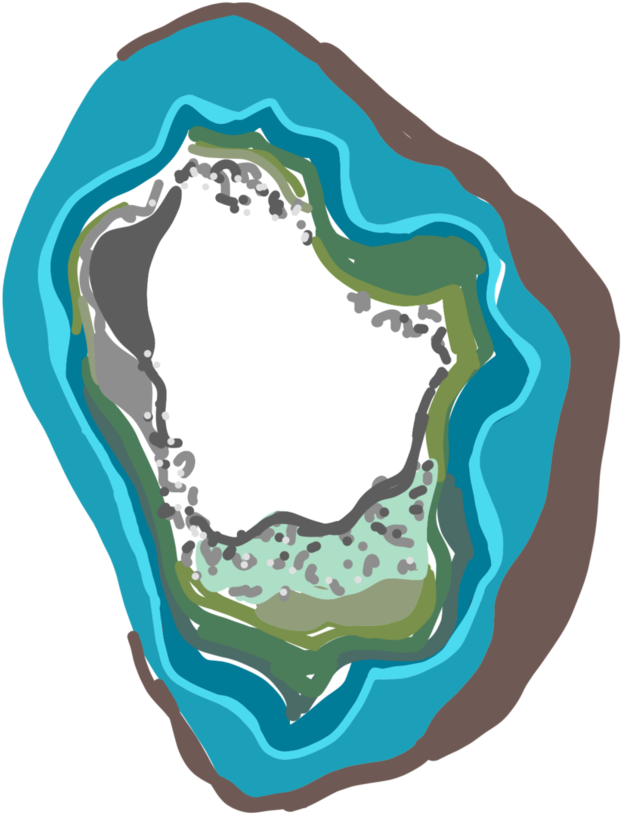 Blue Green Geode Crystal Illustration Boho Modern By - Geode Clipart (774x1032)