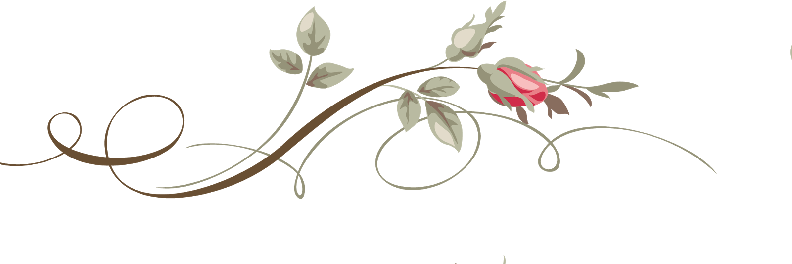 Flower Floral Design Drawing Clip Art - Arabesco Floral Para Baixa Png (1600x595)