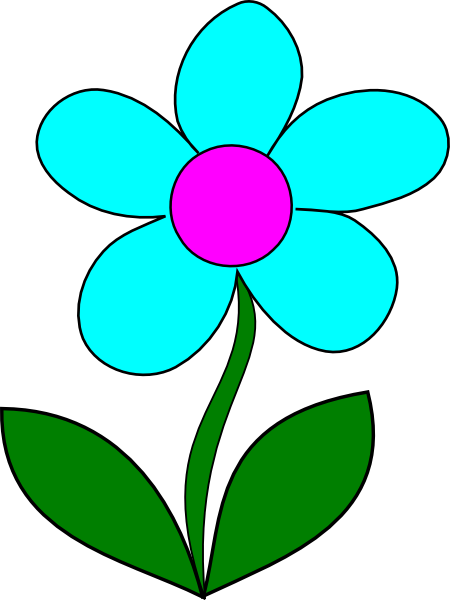 Flower Cartoon Clip Art (450x600)