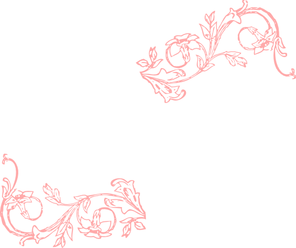 Pink Flower Frame Png (600x503)