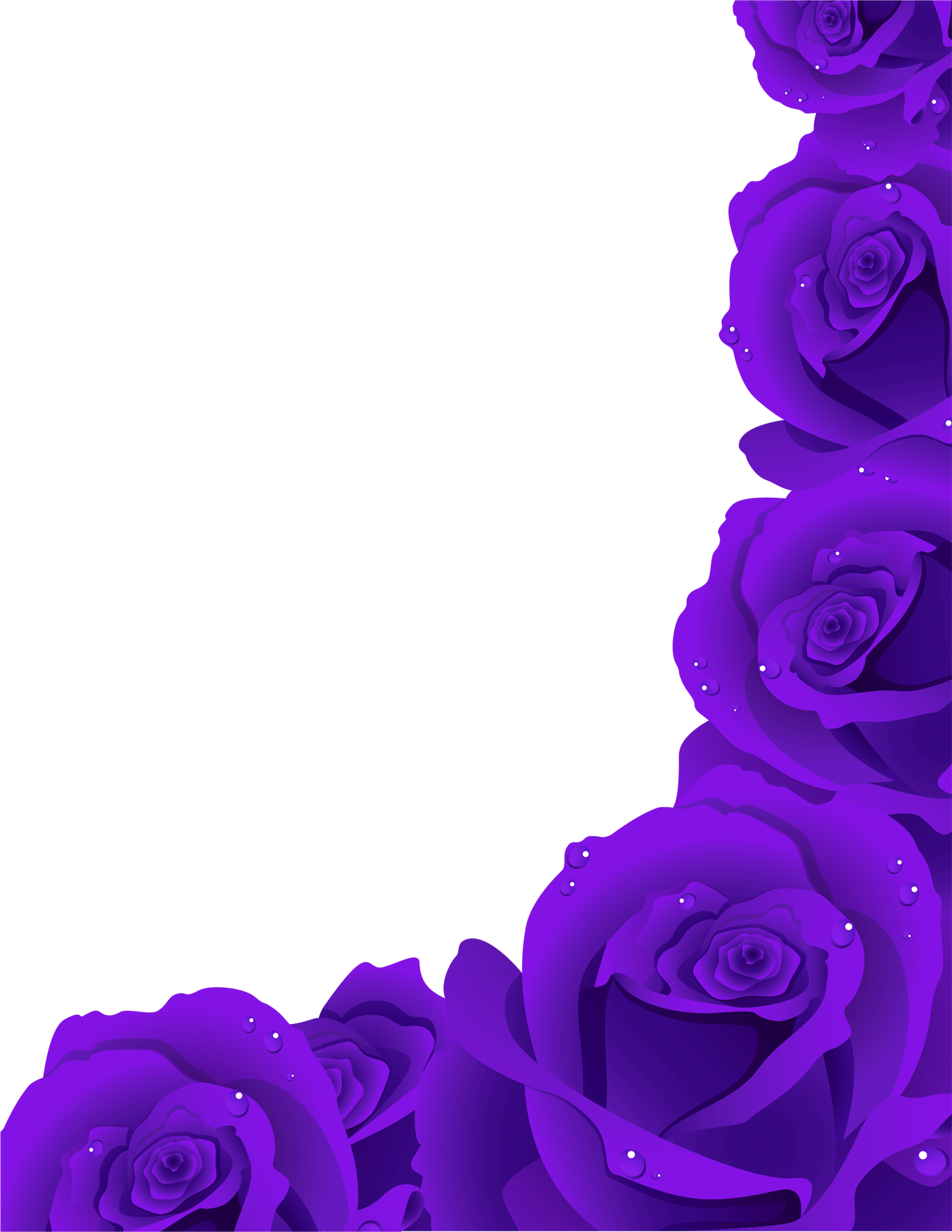 Rose Flower Clip Art - Poem Of Love For Her (1373x1777)