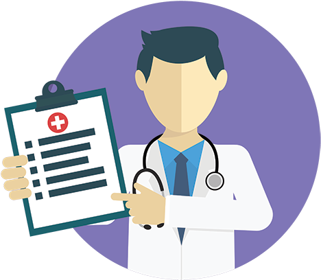 Doctor Registration - Doctor Flat Design (488x413)