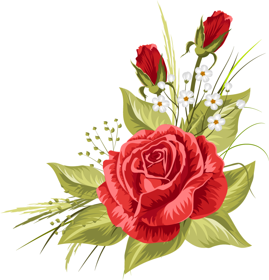 Wedding Invitation Rose Clip Art - Wedding Invitation Rose Clip Art (1105x1105)