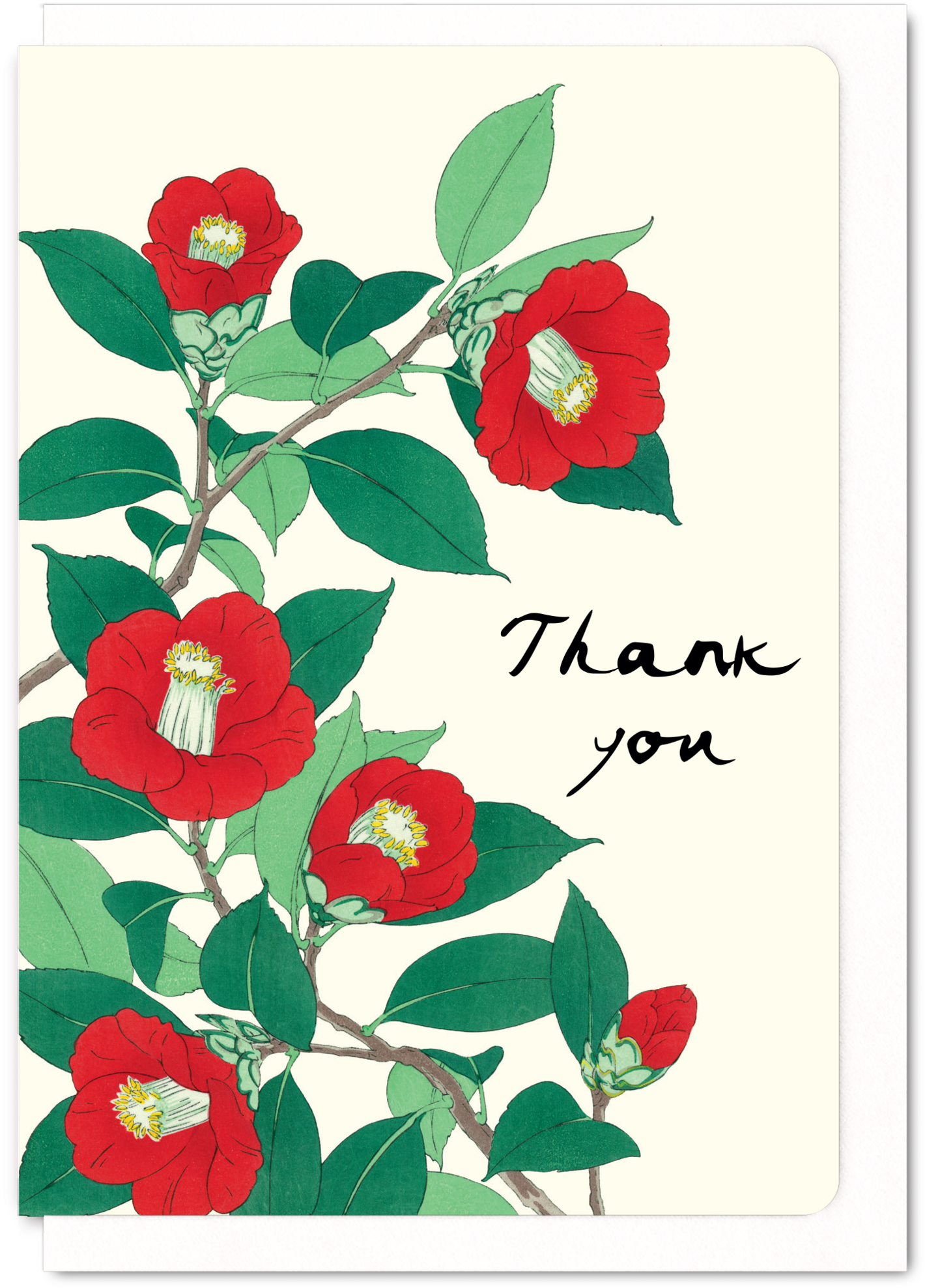 Thank You Camellia - Woodblock Japanese Camellias (1534x2048)