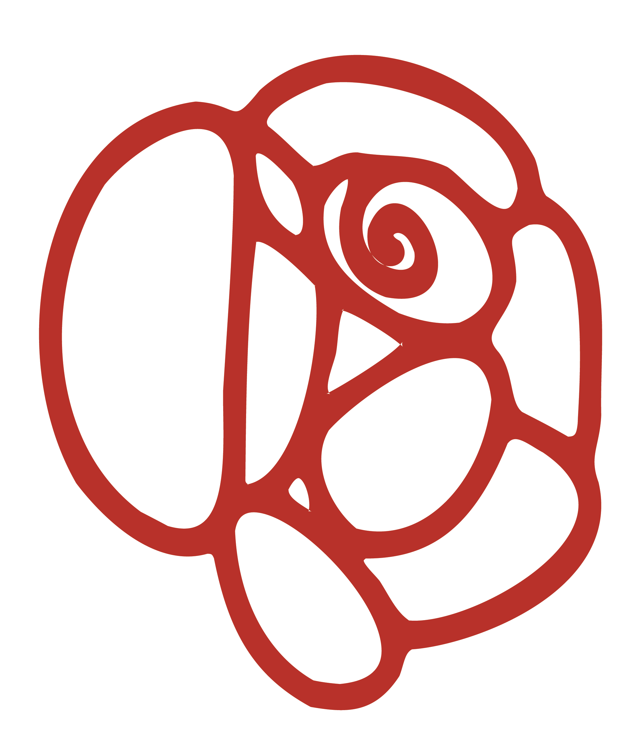 Beach Rose Flower Line Clip Art - Beach Rose Flower Line Clip Art (2180x2570)