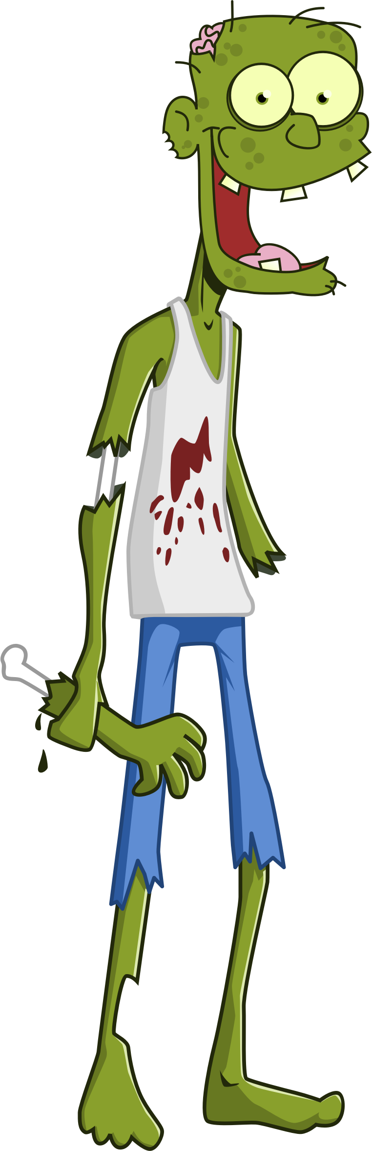 Big Image - Zombie Clipart (762x2356)