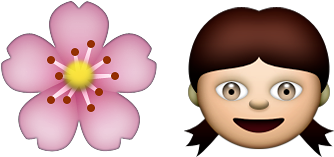 Flower Girl Emoji Flower Girl Emoji Meanings Emoji - Baby Bib Hawk Head And Two Hearts K And Loop - Bib (1000x200)