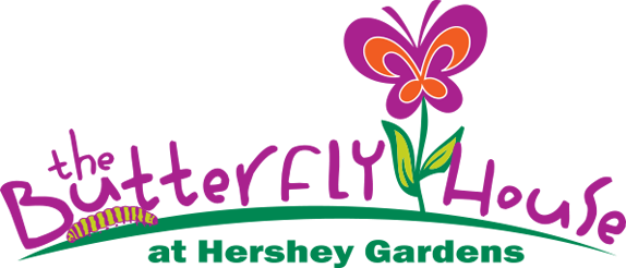 The Butterfly House At The Hershey Gardens - Butterfly House Logo (574x246)