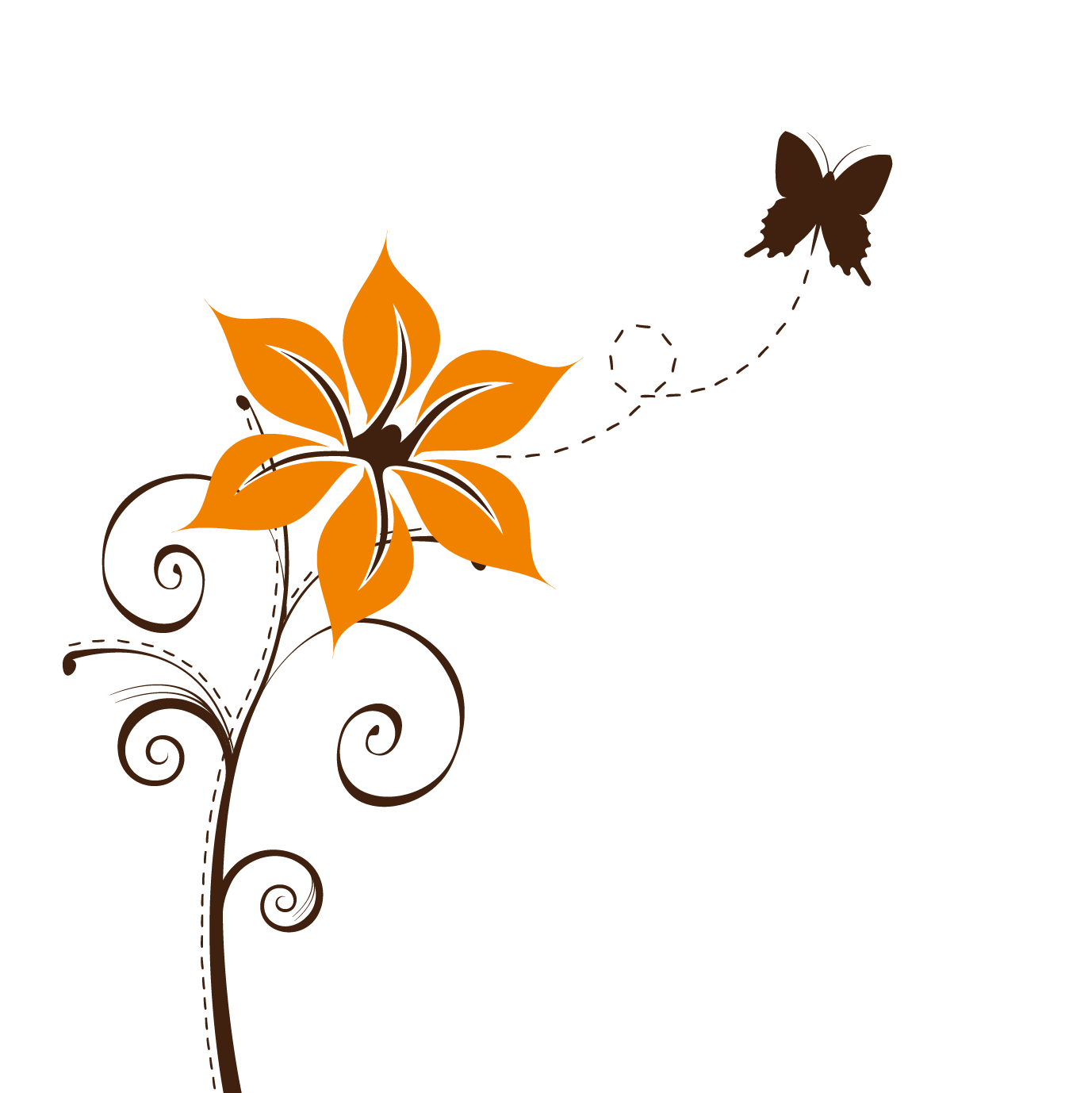 Butterfly Flower Watercolor Painting - Inspirational Thing Will Get Better (1377x1378)