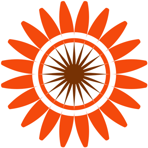 Flat Isolated Sunflower Head Clipart Transparent Png - Abhinav Sewa Sansthan Mahavidyalaya (512x512)