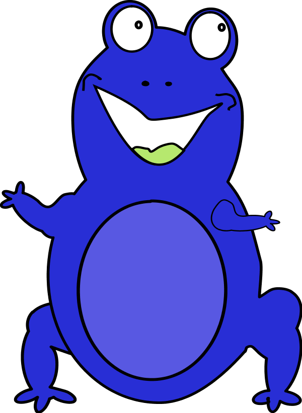 Frog Smiling Cartoon Funny Comic - Frog Smiling Cartoon Funny Comic (600x821)