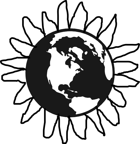 Sunflower Earth Clip Art - Html Website Inspector (582x599)