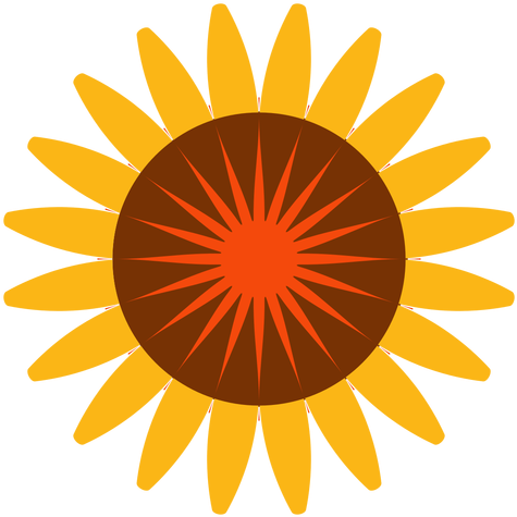 Flat Isolated Sunflower Head Icon Transparent Png - Rinpoch Wheelset (512x512)