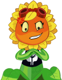 Pvz Heroes Irritated Solar Flare,digital Art By Velatina - Plants Vs Zombies Heroes Solar Flare (400x300)