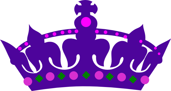 Queen Crown Clip Art Purple Queens Crown Hi - Clip Art Queen Crown (600x321)