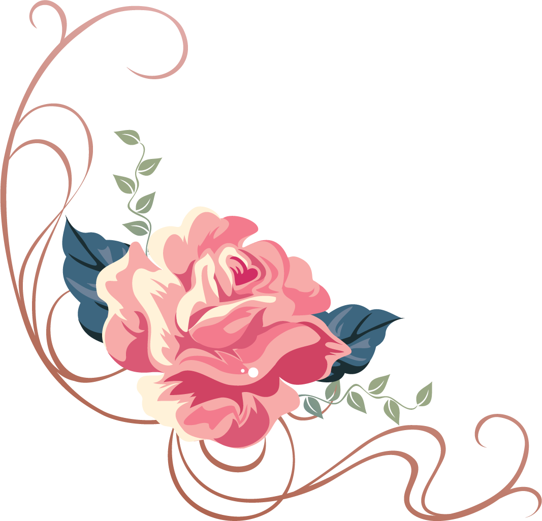 Rose Flower Clip Art - Rose Lace Personalized Invitation (1067x1026)