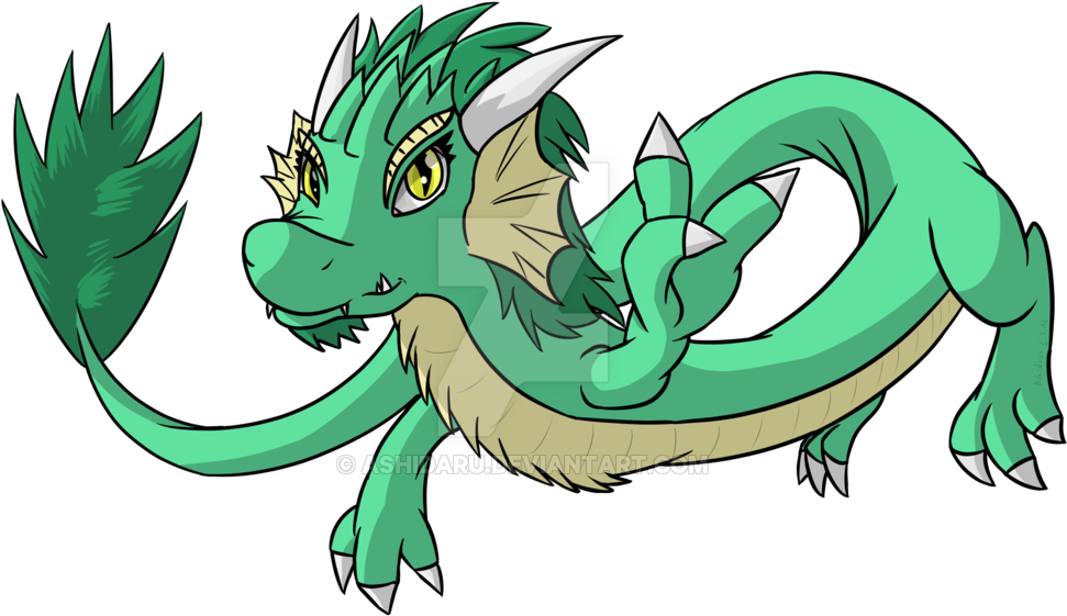 Jade Serpent By Ashidaru - Cartoon (1024x576)