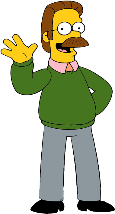 About - Os Simpsons Ned Flanders (386x721)