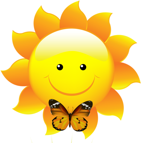 Clip Art - Bon Week End Soleil (500x492)