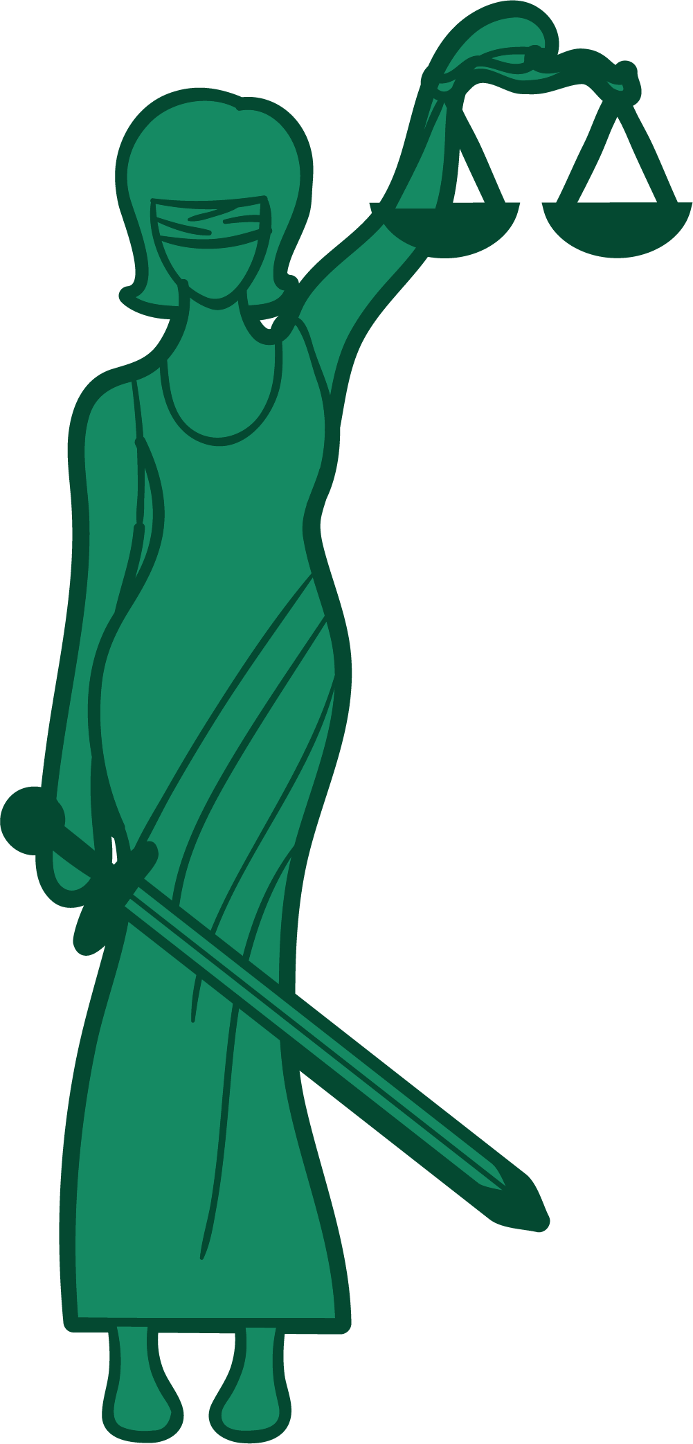 Lady Justice Themis Euclidean Vector Illustration - Lady Justice Themis Euclidean Vector Illustration (1001x2085)