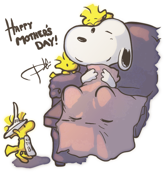 Happy Happy Happy, Happy Mothers Day, Peanuts Gang, - Peanuts Happy Mother's Day (650x600)