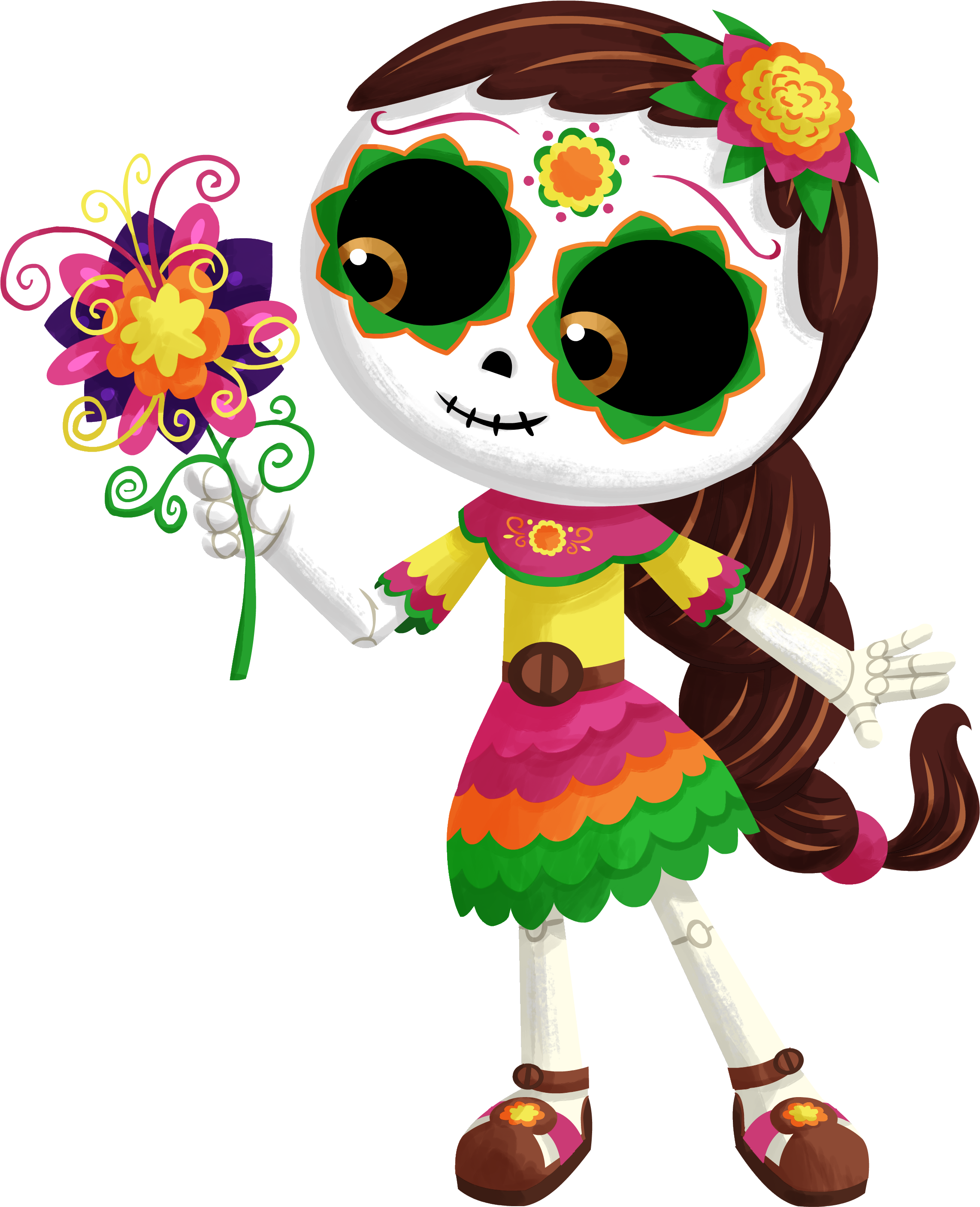 Dia De Los Muertos - Dia De Los Muertoons (2422x2937)