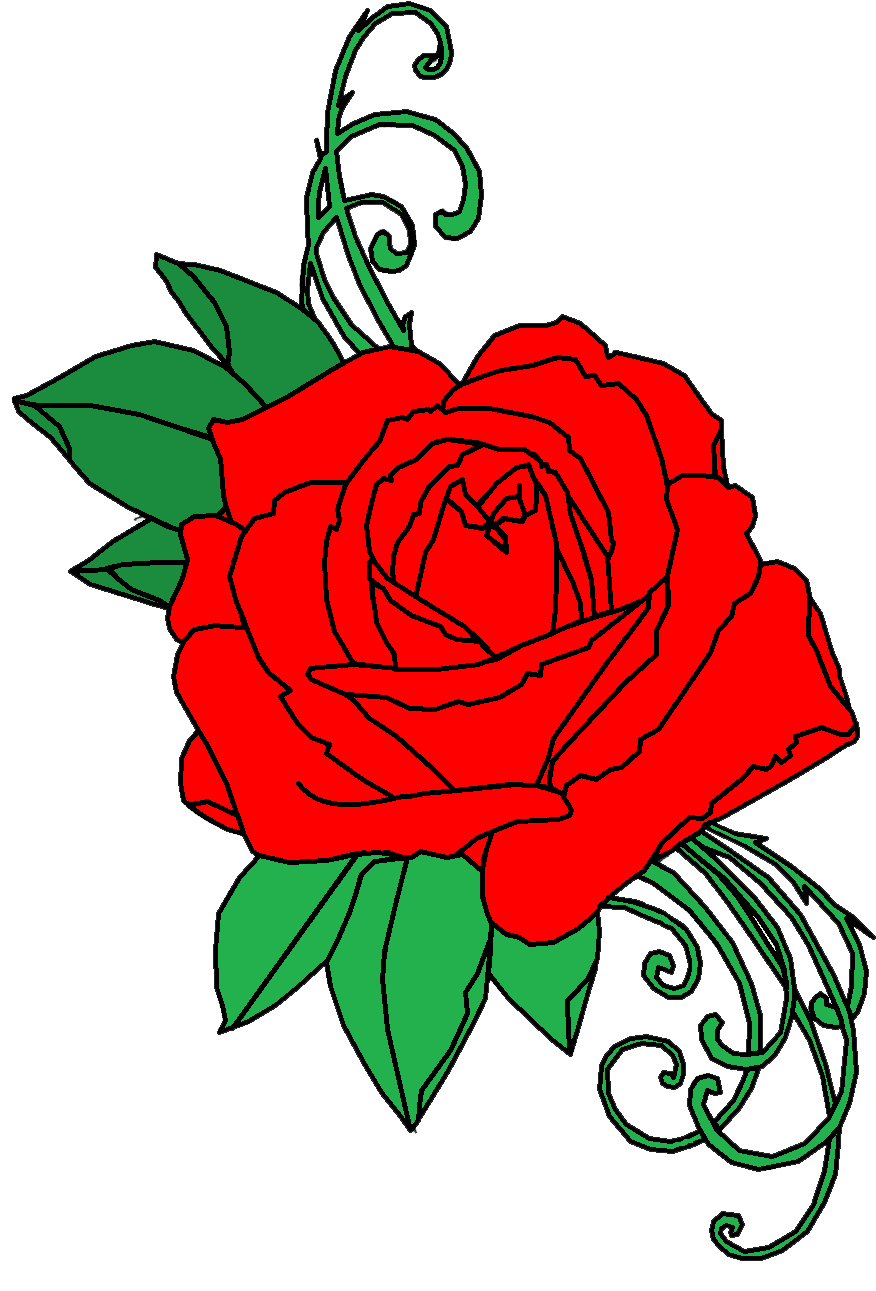Rose Tattoo Hd Png Clipart - Rose Tattoo Png (900x1308)