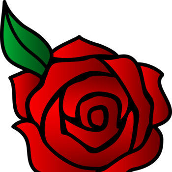 Ticket Sales For Run For The Roses Style Show - Cartoon Rose (350x350)