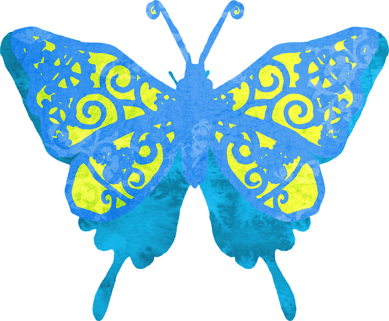 Rhino Horn Animal Png Clip Art - Imagenes De Mariposas Prediseñadas (1280x1056)