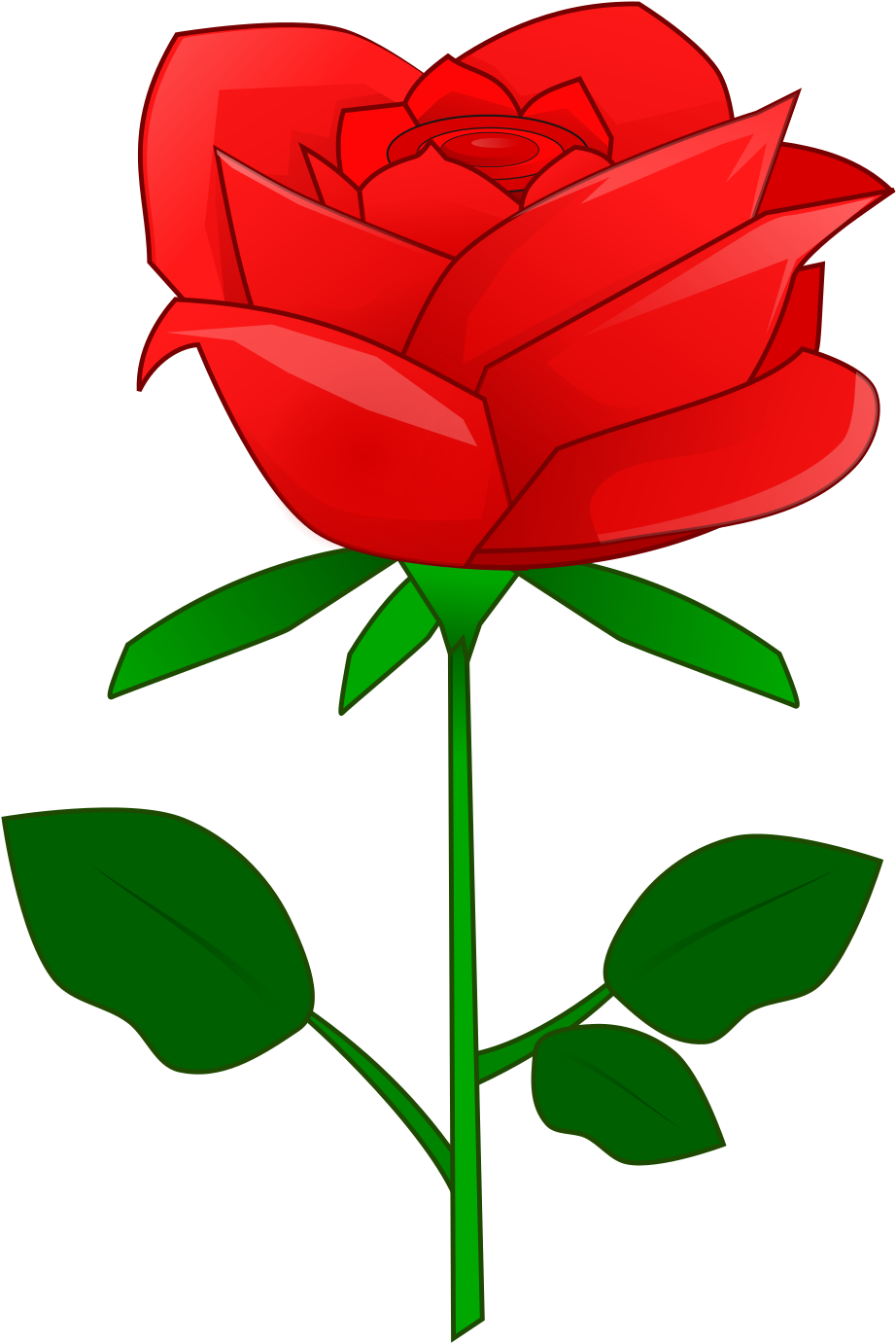 Big Image - Rose Clipart (1697x2400)