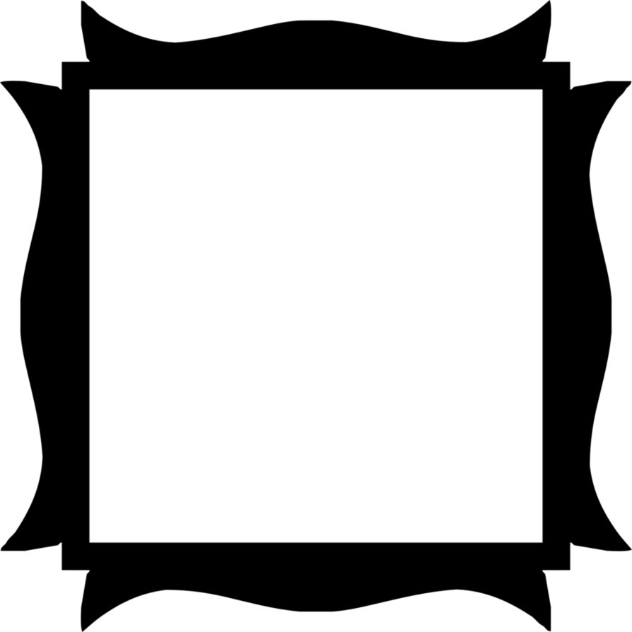 Square Black Frame Png - Vector Graphics (894x894)