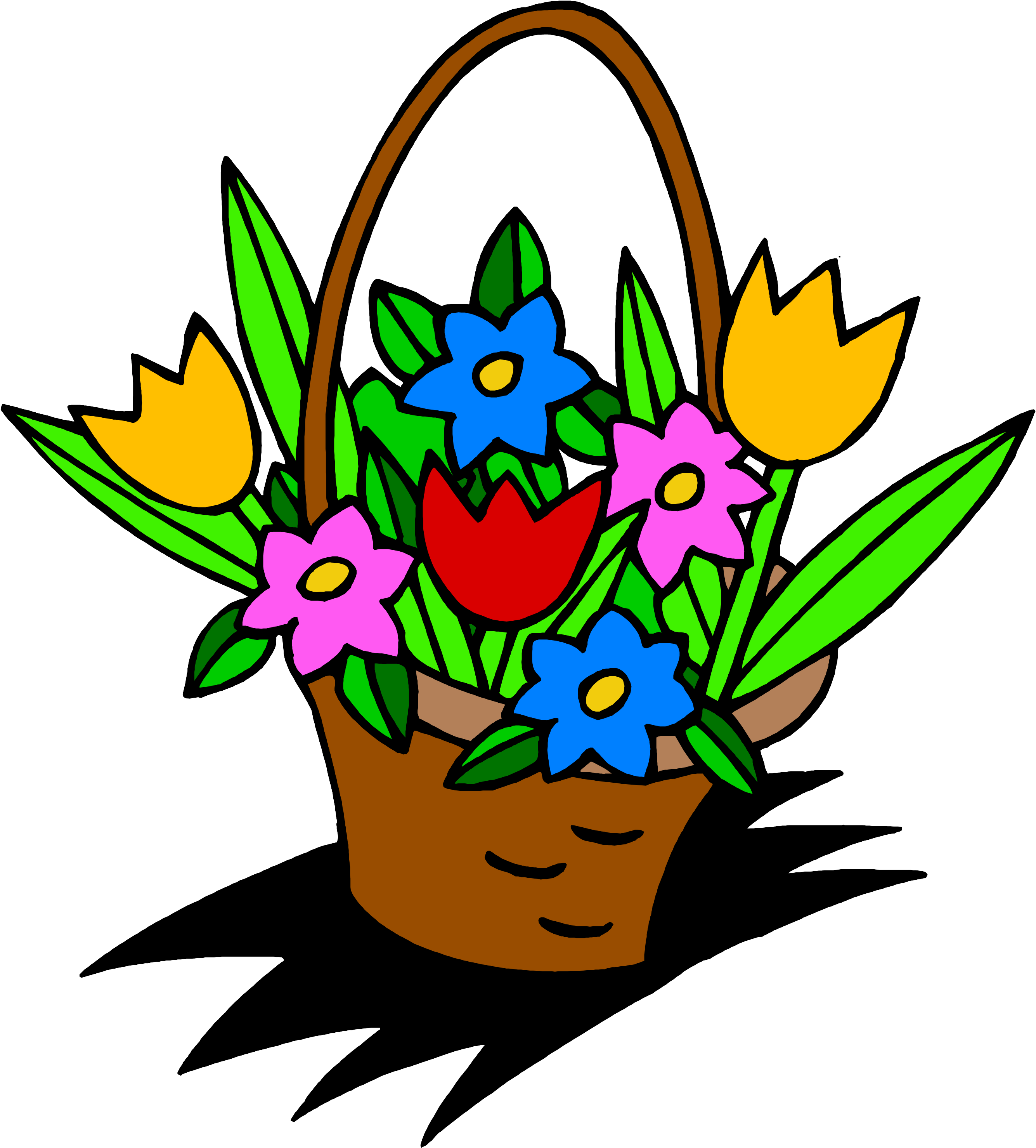 Flowerbasket - Flower Bouquet (2707x3000)