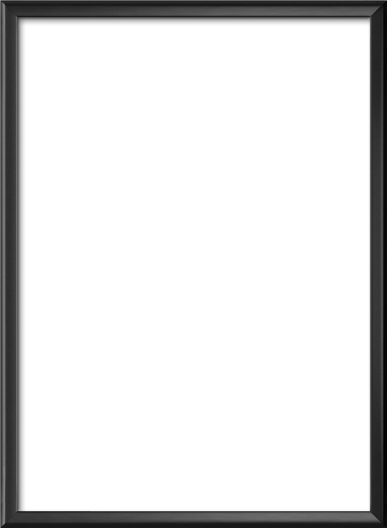 Black Frame Png - Paper Product (1552x2082)