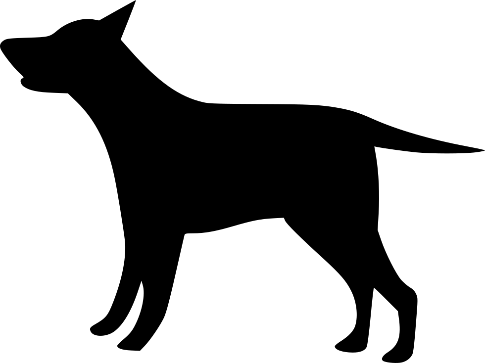 Dog Breed Black Silhouette Clip Art - Guard Dog (980x734)
