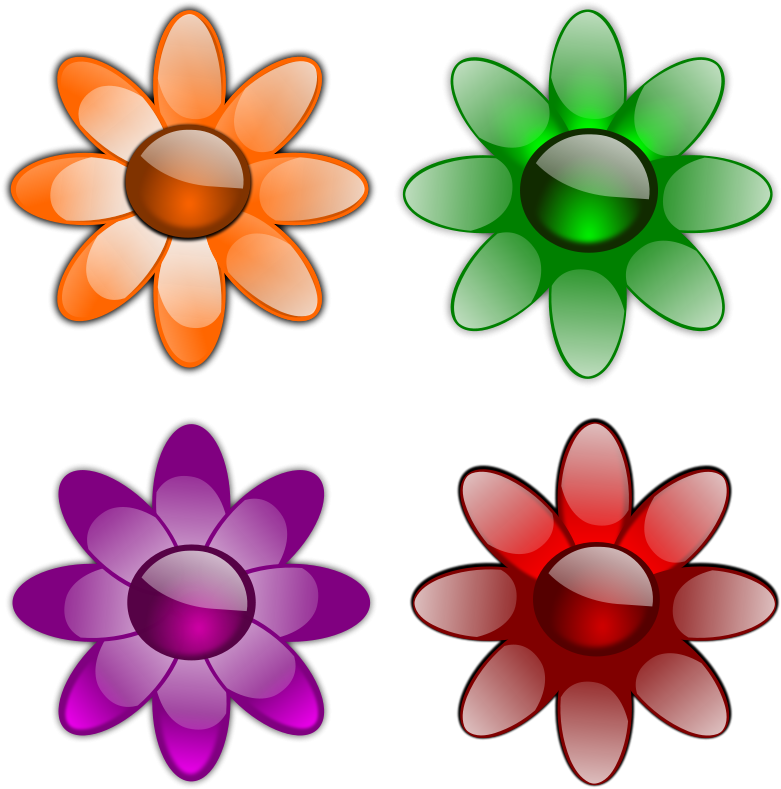 Gloss Flowers 1 Png Images - Flowers Clip Art (790x800)
