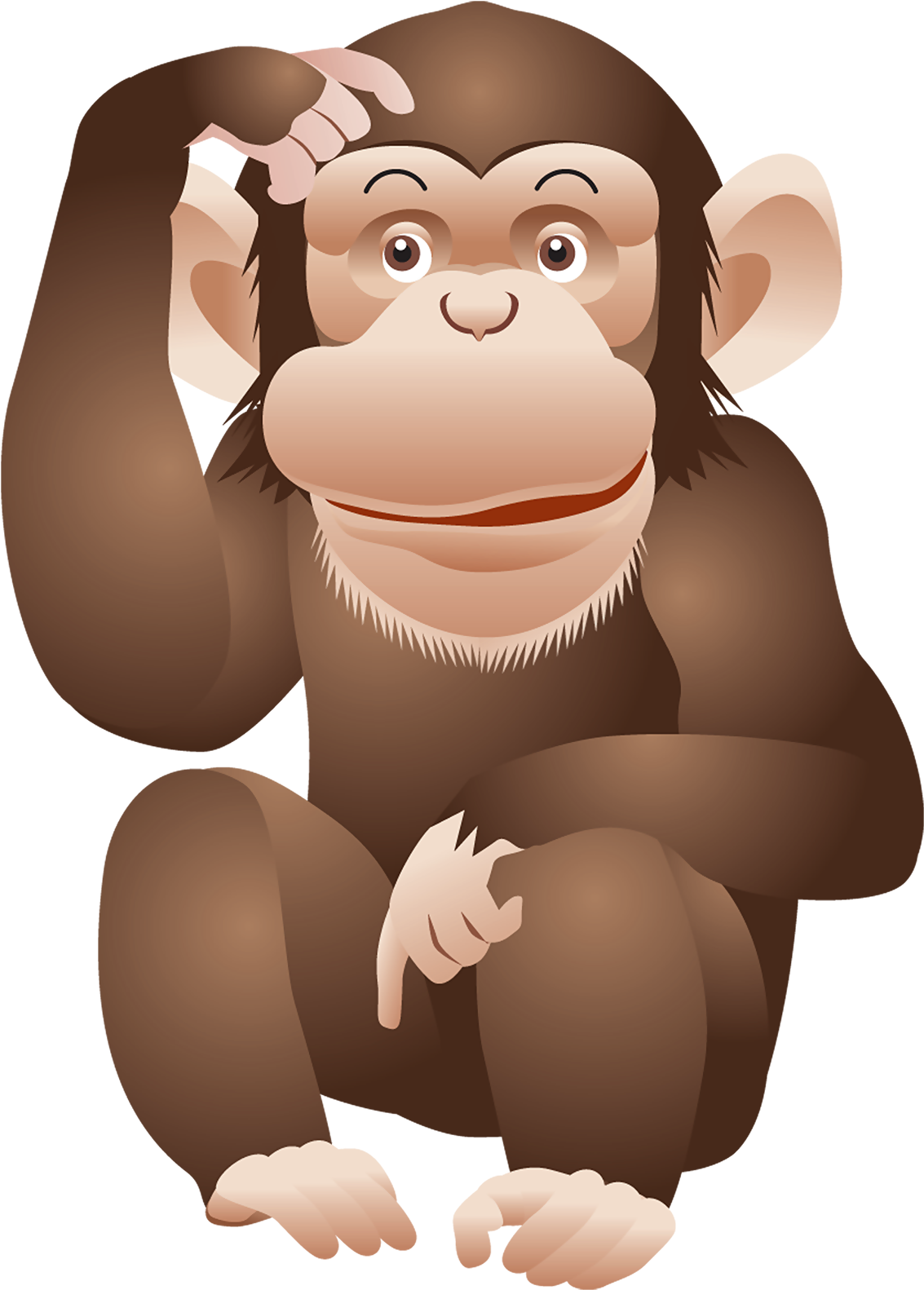 Monkey Clipart Png - Monkey Png (1200x1677)