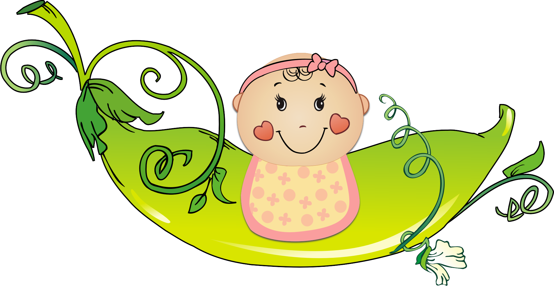 Baby - Girl - Monkey - Clip - Art - Two Peas In A Pod (1905x984)