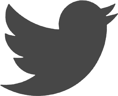 Facebook - Twitter Black Logo Png (715x721)