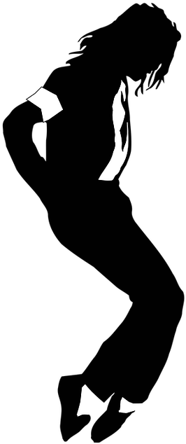 Black And White- Voice Of A Leader - Michael Jackson Silhouette (640x640)