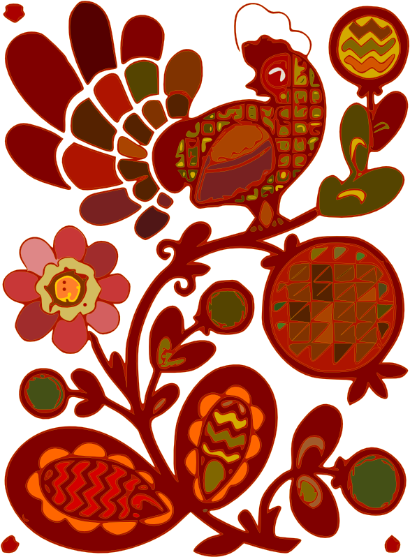 Flower Floral Design 38 Xochi - Chicken Day Welcome Poster Print By Kimberly Allen (1331x998)