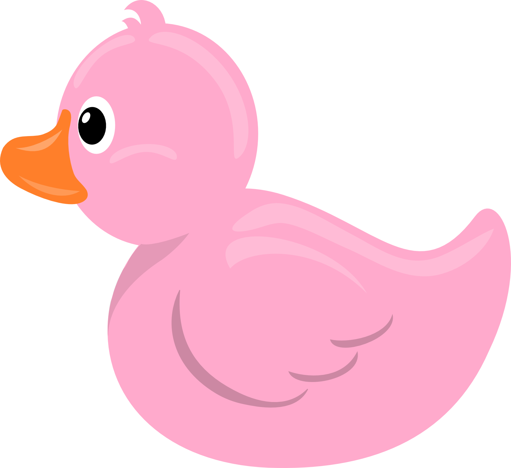 Pink Clipart Rubber Ducky - Baby Ducks Clip Art.