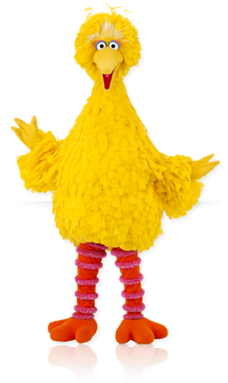 Cartoon Bird Clipart Image - Big Bird Sesame Street (329x579)