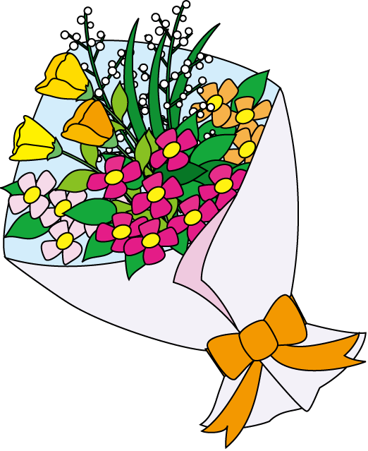 Flower Arrangement Clipart - Flower Bouquet (522x639)