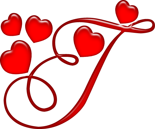 Alfabeto Decorativo Coração Png - Coração Com A Letra F (530x440)