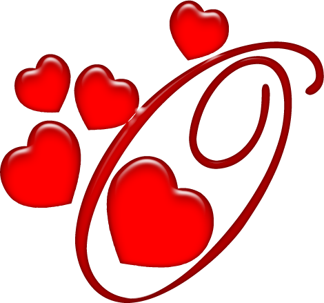 Alfabeto Coração Em Png - Alphabet Letters With A Heart (470x439)