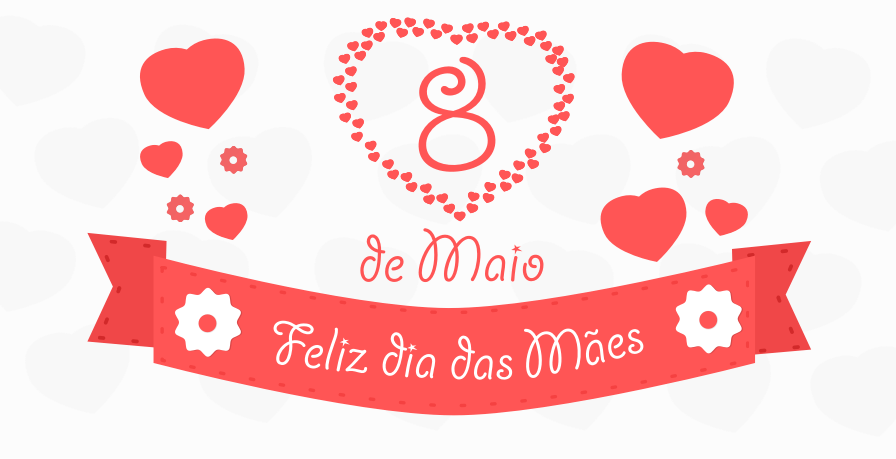 Dia Das Mães Cartão - Dia Das Mães Png (896x459)