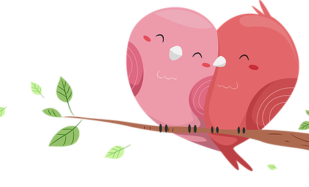 Love Birds - Color My Love: Heart Coloring Books [book] (449x272)
