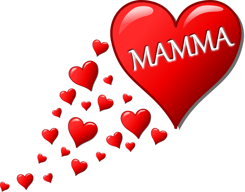 Feliz Dia Das Mães E Outros Festa Della Mamma Mia Mamma - Hearts For Mother's Day (800x627)