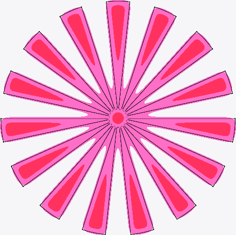 Image For Abstract Flower 10 Clip Art - Flor Retro (472x470)