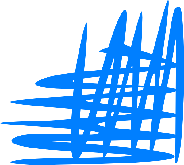 Blue Cross Hatch Shading Top Left Corner Clip Art - Clip Art (600x538)